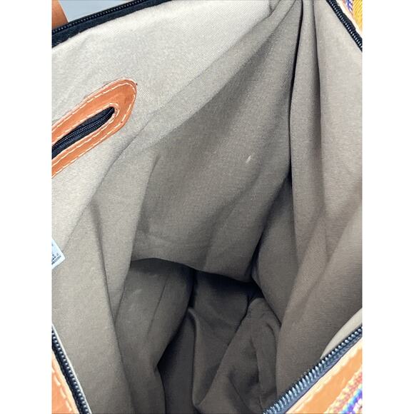 Weekend Traveler Bag Large Crossbody Southwestern Boho Colorful Made Guatemala - Picture 13 of 14